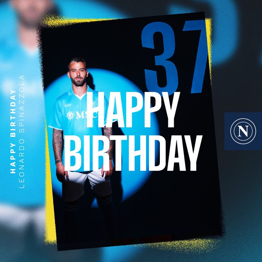 生日快樂！那不勒斯官方發(fā)文慶祝斯皮納佐拉32歲生日